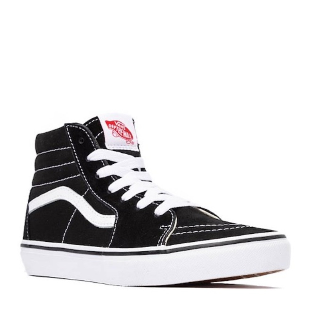 Vans Black and White High-Top Sneakers